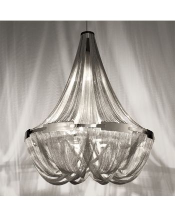 CORP DE ILUMINAT PE FIR CUTTLEFISH-B 135 ARGINTIU