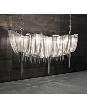 CORP DE ILUMINAT PE FIR CUTTLEFISH-C ARGINTIU