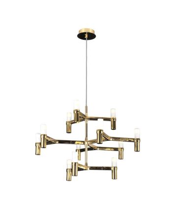 CORP DE ILUMINAT PE FIR DEMO 12 AURIU+ALB