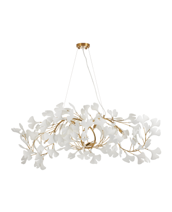 CORP DE ILUMINAT PE FIR FLORALIS L120 CM AURIU + ALB