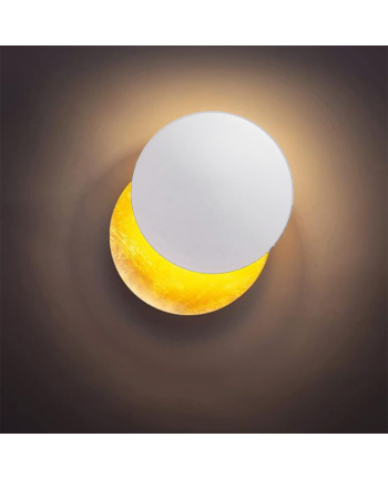 LAMPA DE PERETE ECLIPSE ALB + AURIU