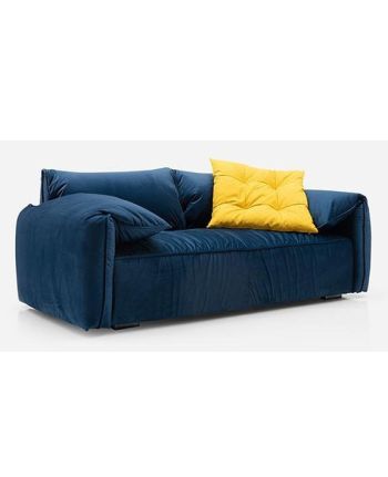 CANAPEA ENZO 3S 212CM ALBASTRU CATIFELAT