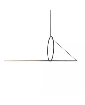 CORP DE ILUMINAT PE FIR EXTENSO L NEGRU