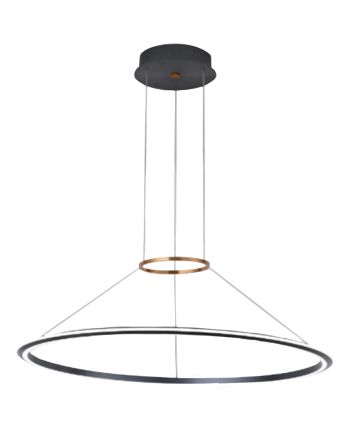 CORP DE ILUMINAT PE FIR EZRA 80 CM - NEGRU