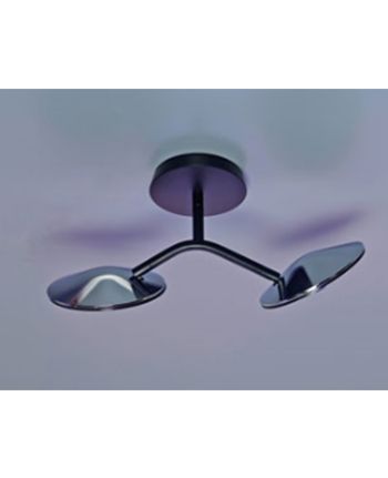 PLAFONIERA FILOS B-2 NEGRU+AURIU