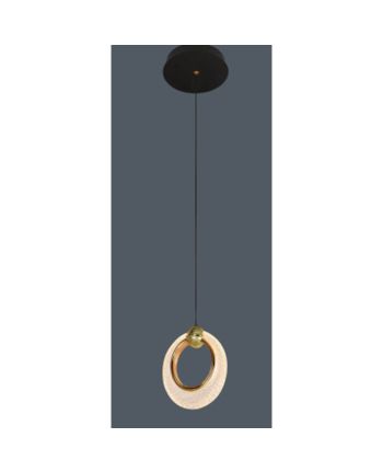CORP DE ILUMINAT PE FIR FINLEY 1R D18 CM - NEGRU + AURIU