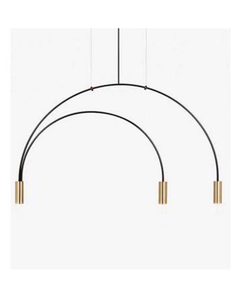 CORP DE ILUMINAT PE FIR FINO C3 DIA 86CM NEGRU + ALAMA