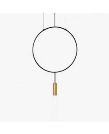 CORP DE ILUMINAT PE FIR FINO R1 DIA 38CM NEGRU + ALAMA