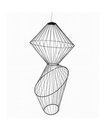 CORP DE ILUMINAT PE FIR FLARE A NEGRU