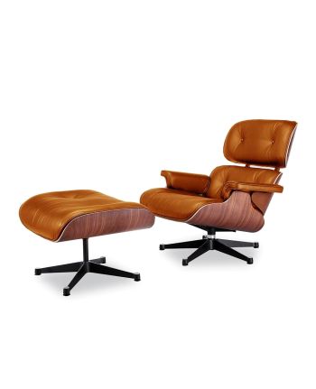 FOTOLIU CU OTOMAN 3001-CB XL PIELE COGNAC + NUC BRUN