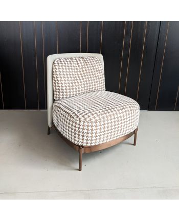 FOTOLIU MIMA TEXTIL ZIG-ZAG CREM + MICRO-PIELE BEJ