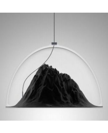 CORP DE ILUMINAT PE FIR FUJI D 37 CM - NEGRU