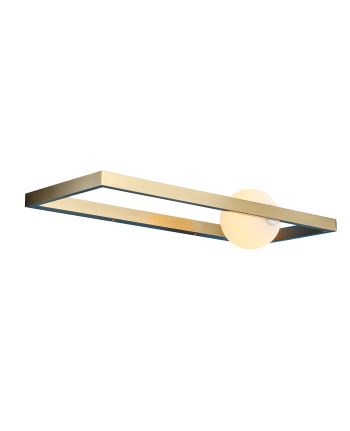 LAMPA DE PERETE GEOMETRY LIGHT 1 AURIU - GLOB STICLA ALBA