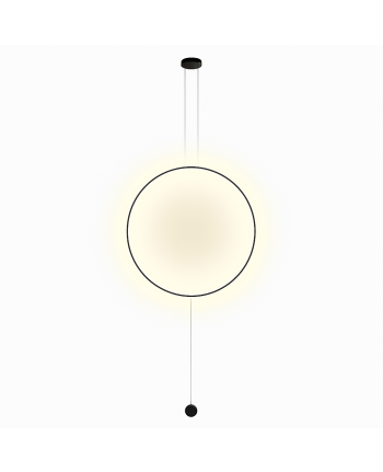 CORP DE ILUMINAT PE FIR HALO NEGRU