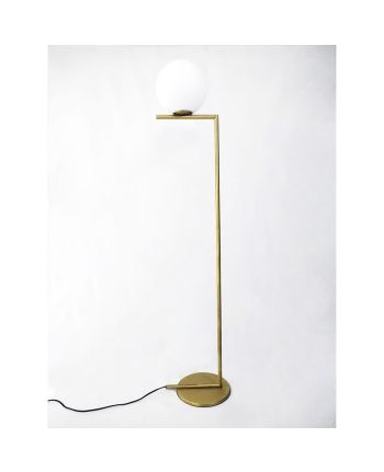 LAMPA DE PODEA IDENTITY F 136CM + DIA 20CM AURIU - GLOB STICLA ALBA