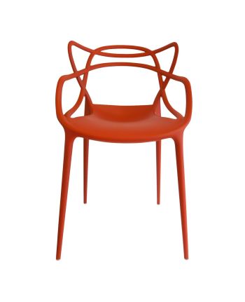 SCAUN DINING MAESTRO PLASTIC ROSU