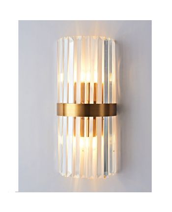 LAMPA DE PERETE X3109-B AURIU + STICLA TRANSPARENTA