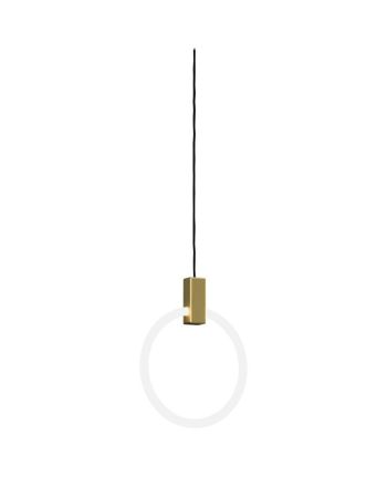 CORP DE ILUMINAT PE FIR LOOP DIA 40CM AURIU+ALB