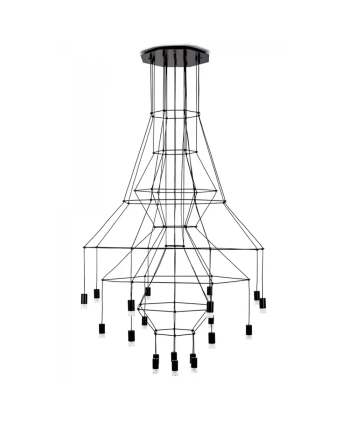 CORP DE ILUMINAT PE FIR NOA LIGHT 20 NEGRU