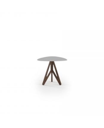 MASA DE CAFEA CLOVER 54 CM - PICIOARE LEMN NUC