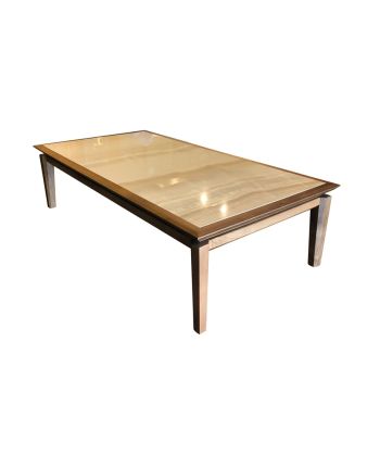 MASA DE CAFEA ZENIT 125 CM - BLAT CERAMIC SI PICIOR LEMN NUC