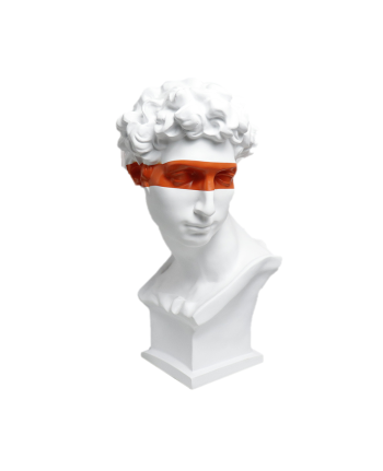 STATUETA DECORATIVA MASKED ROMAN ORANGE