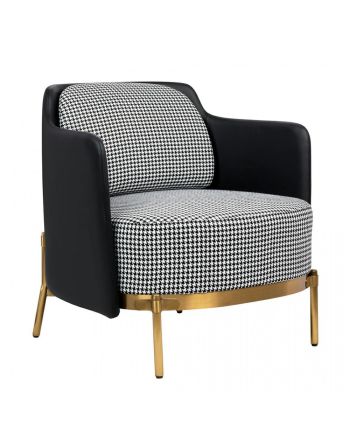 FOTOLIU MIMO TEXTIL ZIG-ZAG NEGRU + MICRO-PIELE NEAGRA