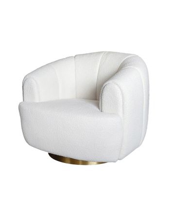 FOTOLIU NADIRA ALB LANA SINTETICA - PICIOR AURIU