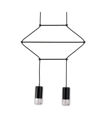 CORP DE ILUMINAT PE FIR NOA LIGHT 2A NEGRU