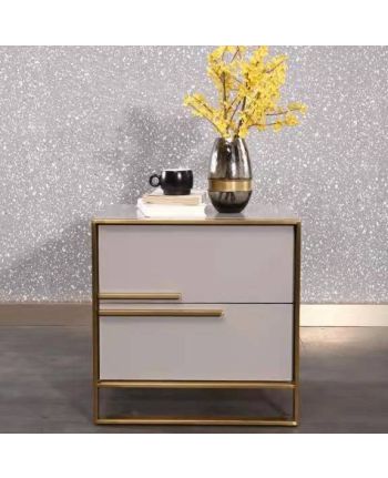 NOPTIERA IRENE / MDF GRI + PICIOR AURIU