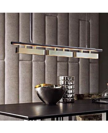 CORP DE ILUMINAT PE FIR ODETTE L 140 CM - AURIU + NEGRU