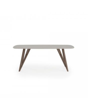 MASA DINING OPUS - MDF LACUIT UV SI PICIOARE LEMN NUC