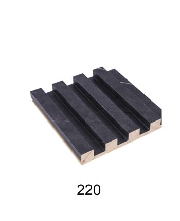 PANOU DECORATIV RIFLAJ LEMN G07 / 15X280CM / NEGRU MARMORAT 220