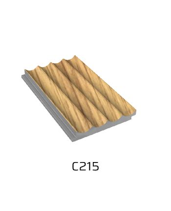 PANOU DECORATIV RIFLAJ LEMN G010 / 12 X 280 CM / 215 NATUR