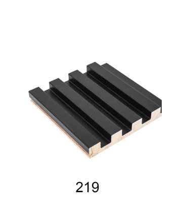 PANOU DECORATIV RIFLAJ LEMN G07 / 15X300CM / NEGRU 219