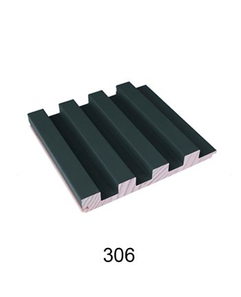 PANOU DECORATIV RIFLAJE LEMN G07 / 15X300CM / VERDE 306F