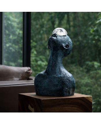 STATUETA DECORATIVA BUST PENSA AZZURO