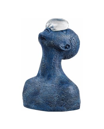 STATUETA DECORATIVA BUST PENSA AZZURO