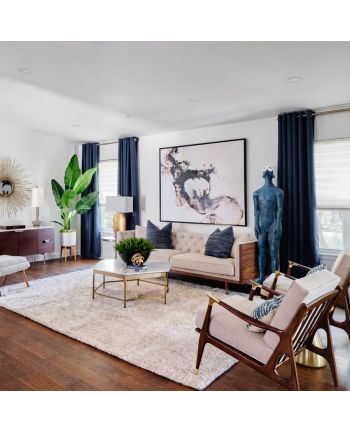 STATUETA DECORATIVA PENSA AZZURO