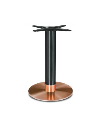 PICIOR DE MASA METALIC ROTUND H73 - FINISAJ CUPRU PERIAT + NEGRU - PM046