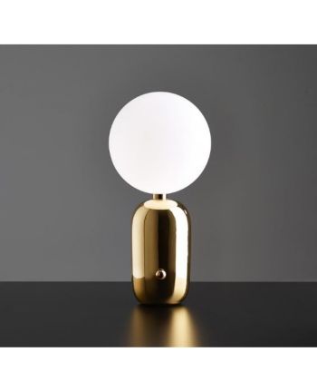 VEIOZA POLIS DIA 18CM AURIU - GLOB STICLA ALBA