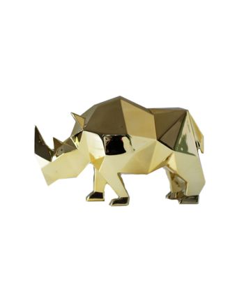 STATUETA DECORATIVA RHINO 29 CM AURIU