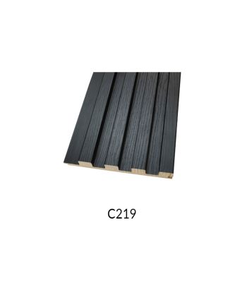 PANOU DECORATIV RIFLAJ LEMN G07 / 15X280 CM / NEGRU 219