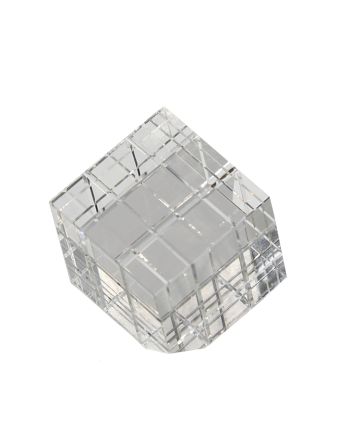 STATUETA DECORATIVA RUBIK TRANSPARENT