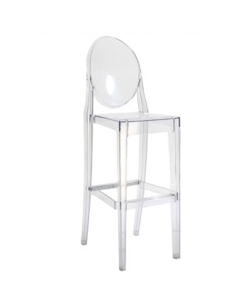 SCAUN BAR SPECTRO PLASTIC TRANSPARENT H75 CM