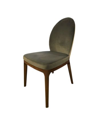 SCAUN DINING IKON TAPITAT GRI / PICIOR LEMN