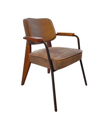 SCAUN DINING TIMBER TAPITAT GRI / PICIOR NEGRU