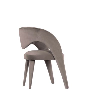 SCAUN DINING FENIX TAPITAT GRI CATIFELAT CC-28