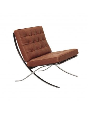 FOTOLIU 8001-CB PIELE NATURALA COGNAC + METAL CROMAT