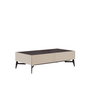 MASA DE CAFEA SERENA 120CM FURNIR BEJ PICIOR NEGRU